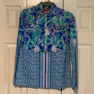 Lilly Pulitzer skipper popover “Blue Grotto” SZ S